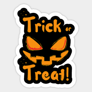 Halloween trick or treat ghost Sticker